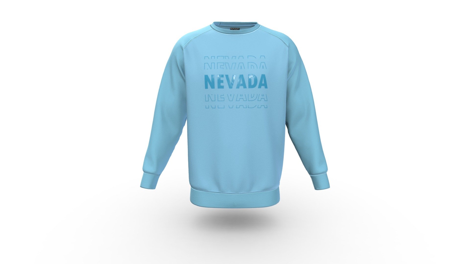 Men Chest Printed Raglan Sweatshirt - Buy Royalty Free 3D model by ...