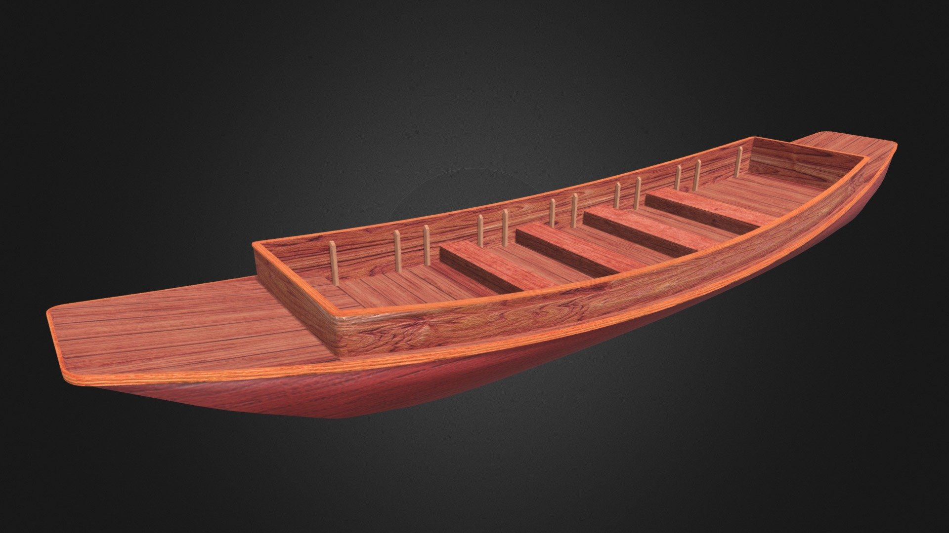 3D アート タイ 王室 御座船 ホットティラ行列 Thailand Floating Market Boat - 3D model by nuralam018 [40aee1e