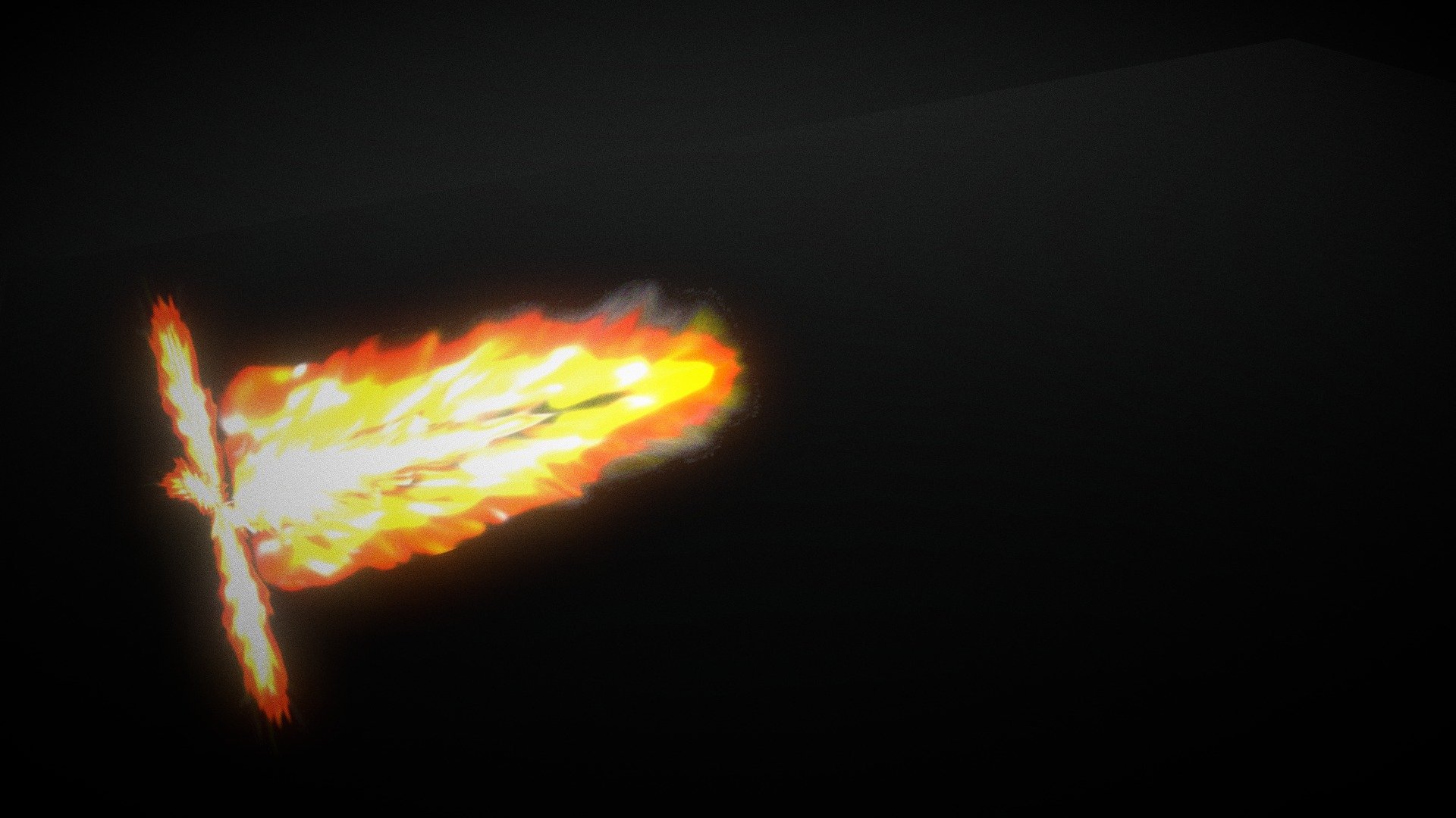 animation of fire shoot (flame VFX) 3D model by space88engineer