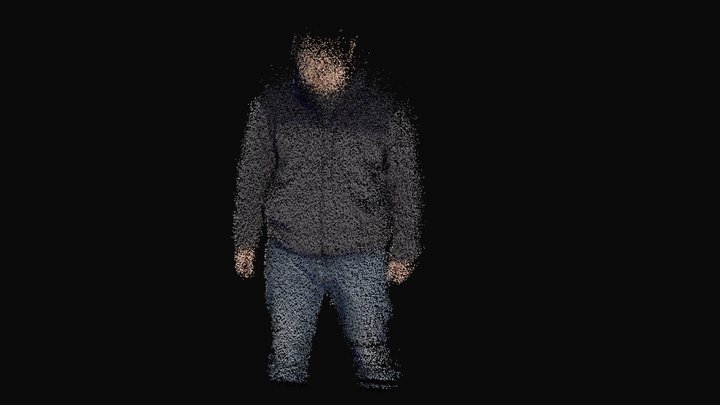 human_outdoor captured by Okulo P1 RGBD camera 3D Model