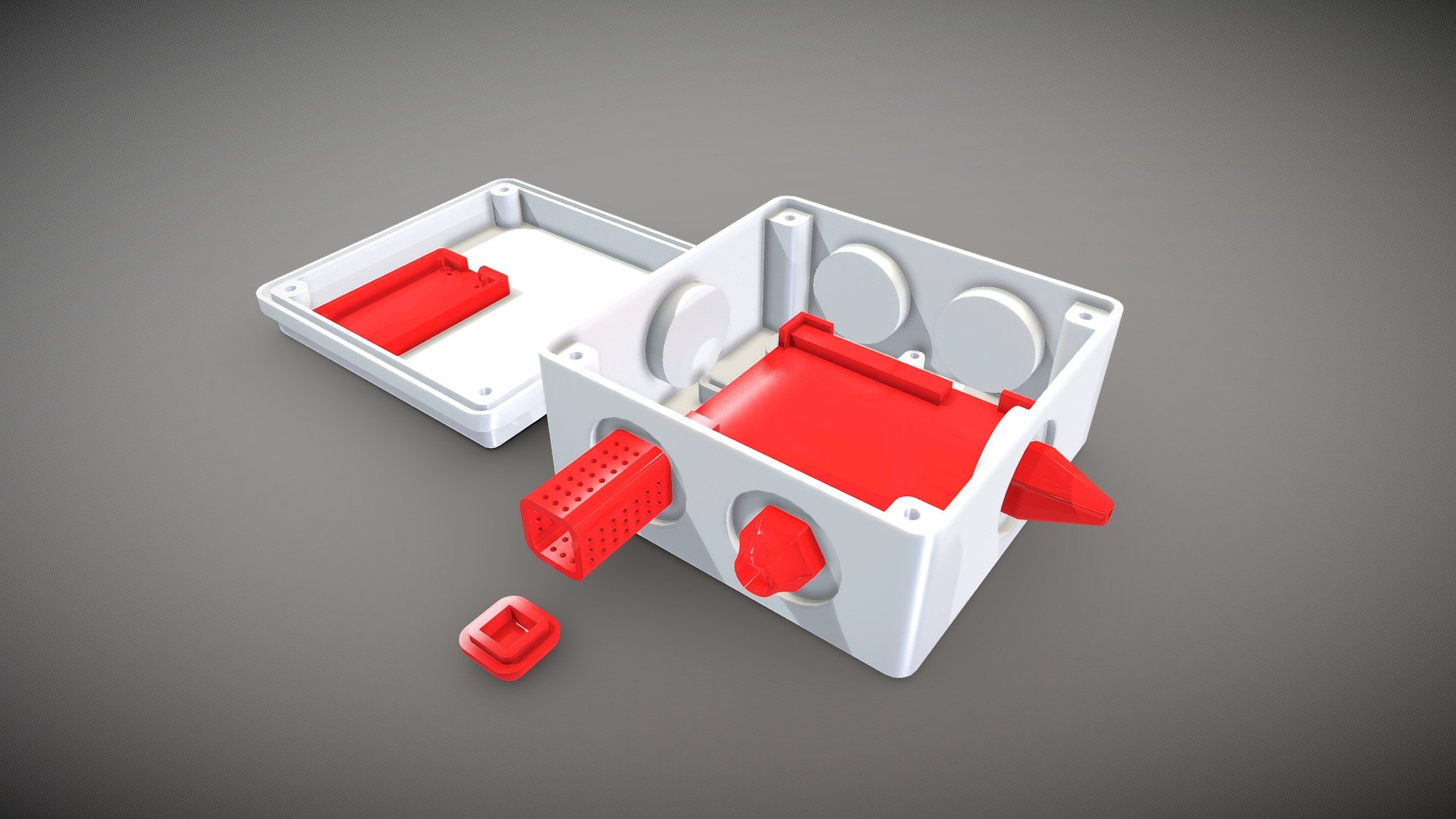 Lasdoos met 3D geprinte onderdelen - 3D model by Stichting Consortium ...