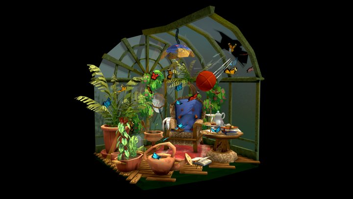 DAE Crib - Buttefly Mishap 3D Model