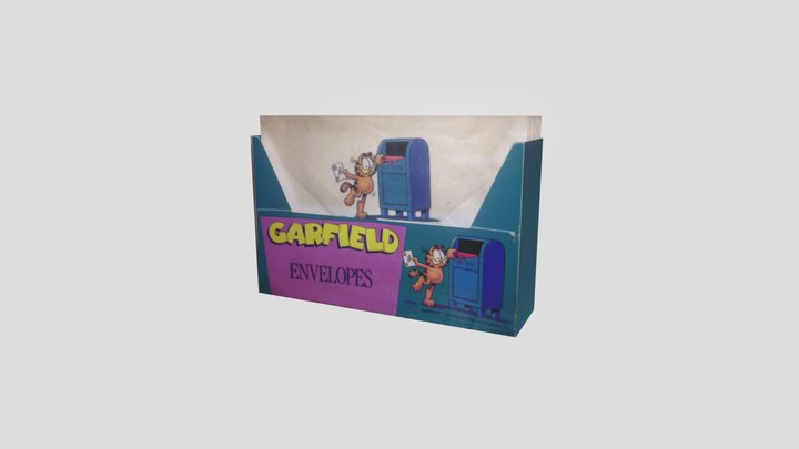 Garfield Envelopes and Box 3D Model
