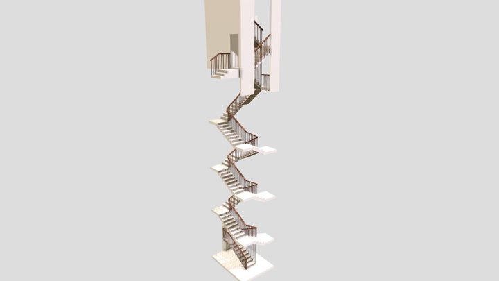 Большой Головин, техническая лестница 3.0 3D Model