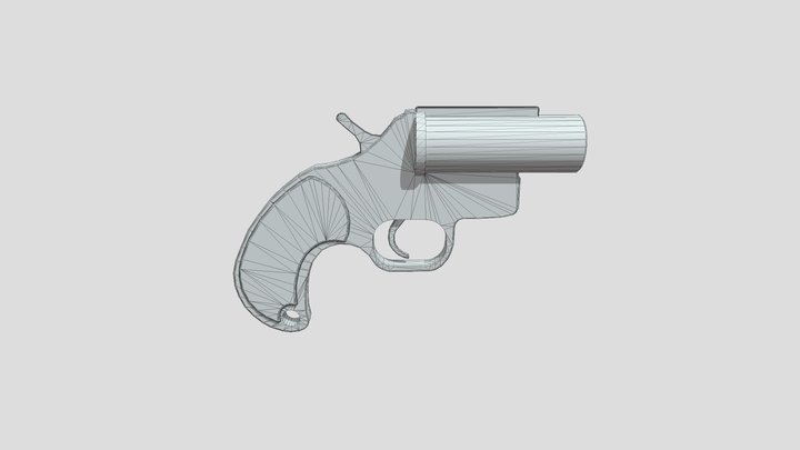 Flare Gun 3D Model