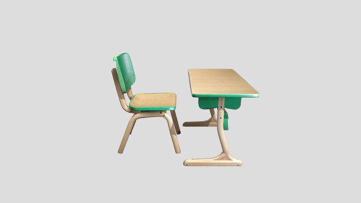 Mobiliario escolar actual – Free 3D Model STL
