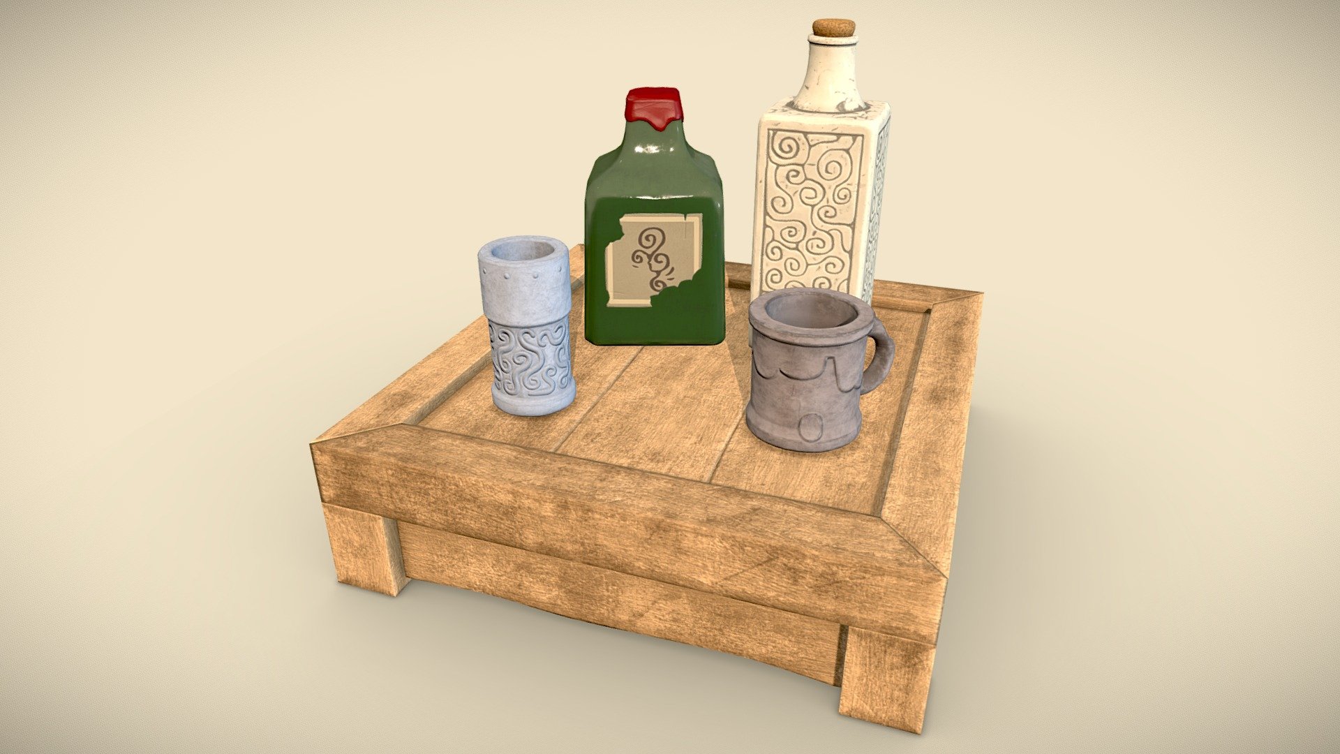 Bottle & Mugs