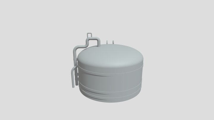 Cisterna industrial – modelo 3D detallado 3D Model