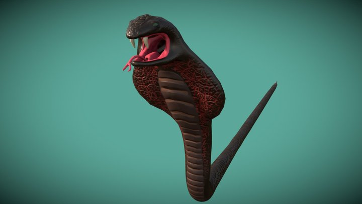 Fantasy Cobra Snake 3D Model