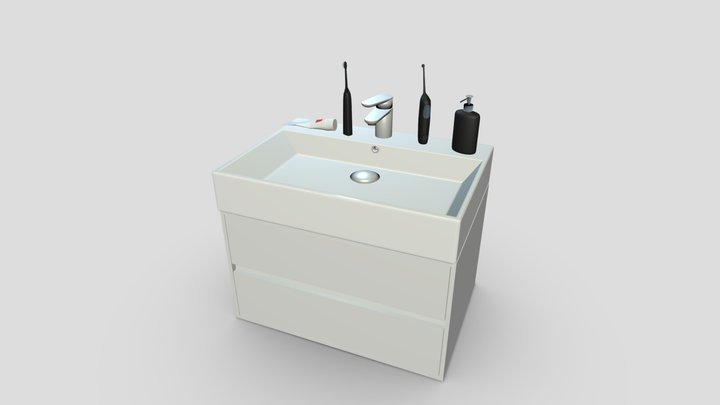 bathroom props 3D Model