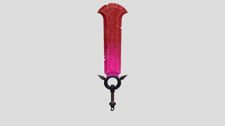 Stylised Great Sword 3D Model