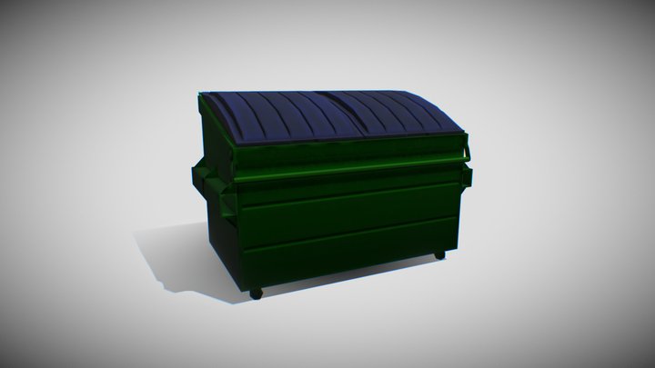 Big Trashcan 3D Model