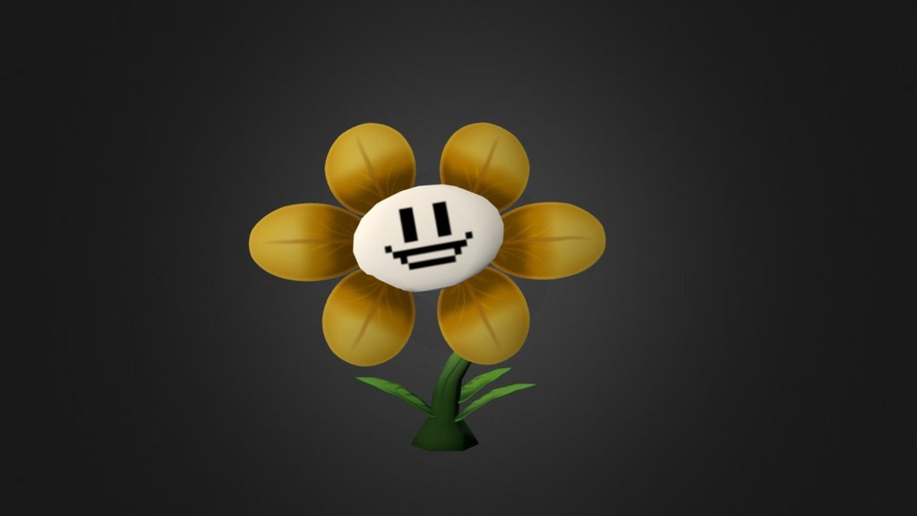 Flowey - Undertale 3D model 3D printable