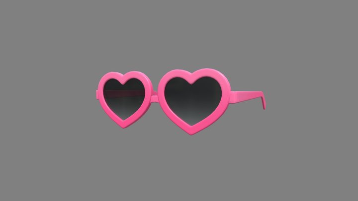 Heart Sunglasses 3D Model