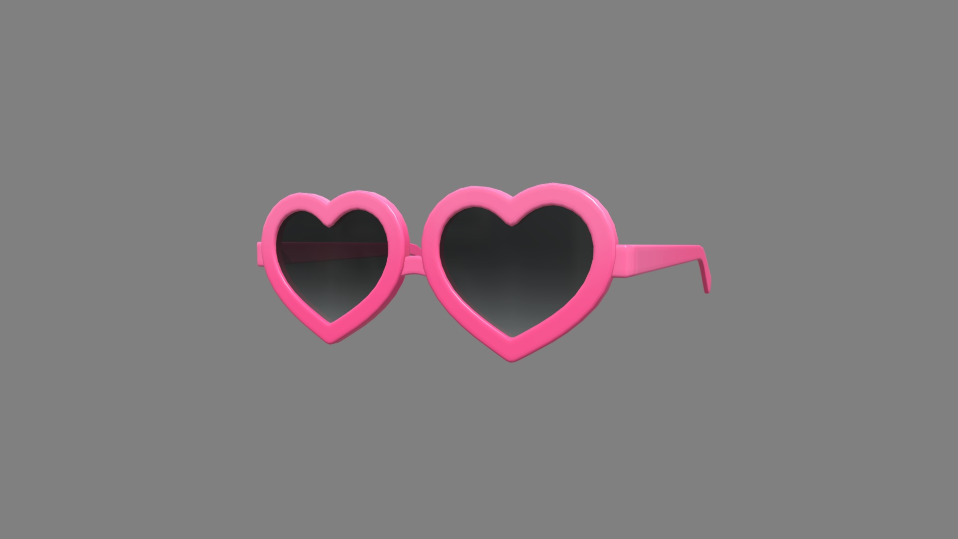3D model Heart Sunglasses - This is a 3D model of the Heart Sunglasses. The 3D model is about logo.