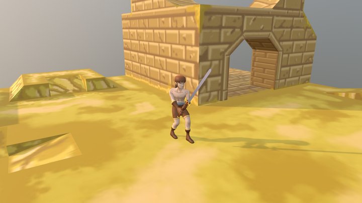 Barbarian Sword 3D Model