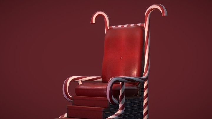 Santa's Chair 3D Model