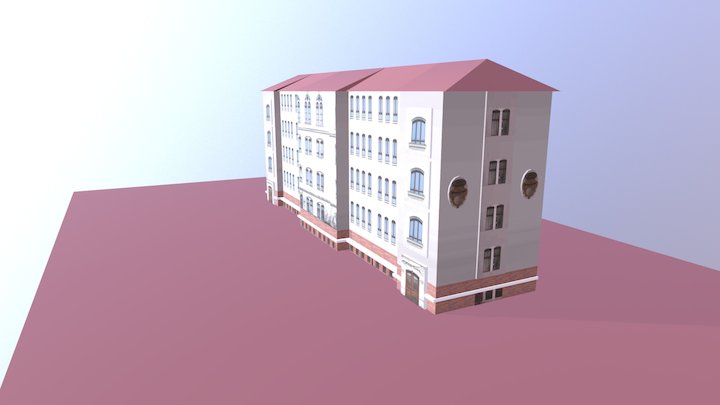 Schulhaus OS16 Leipzig 3D Model
