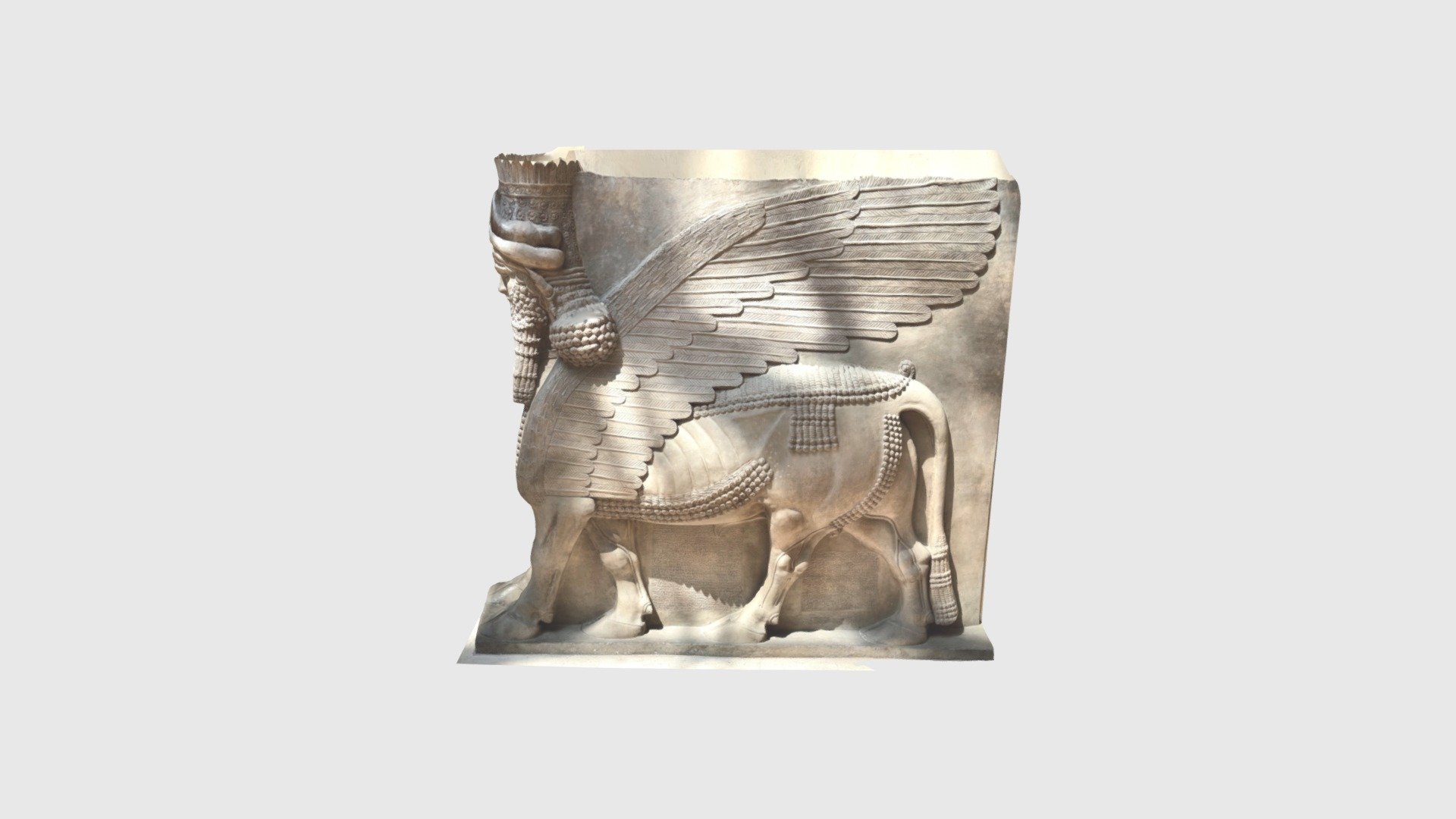 Assyrian Lamassu — Sketchfab embed 3D viewer