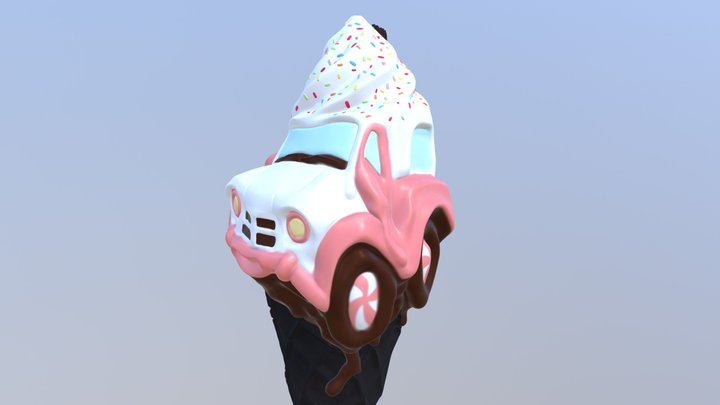 Ice Cream Truck Challenge 3D Model