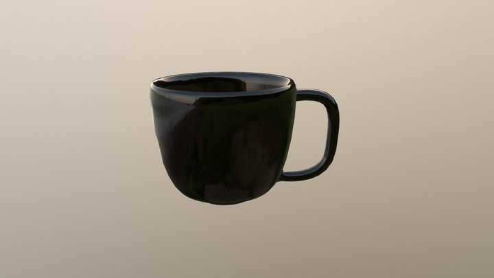 Coffee Mug Finished 3D Model