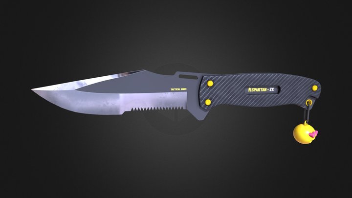 Tactical Knife 3D Model