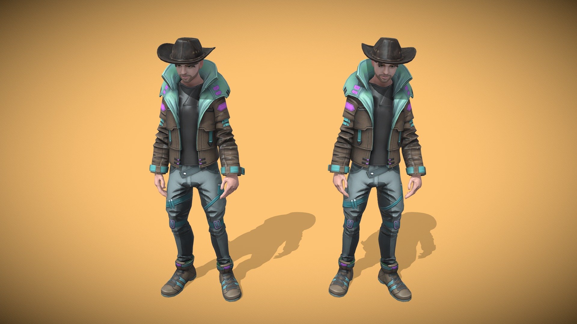 Animated Drunken Twin Cowboys