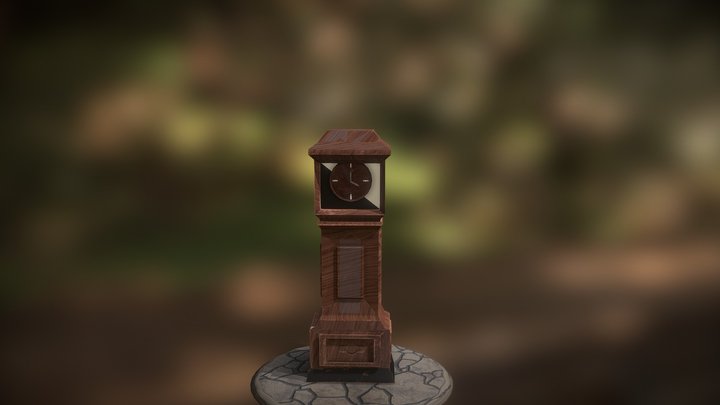 Pendulum Clock 3D Model