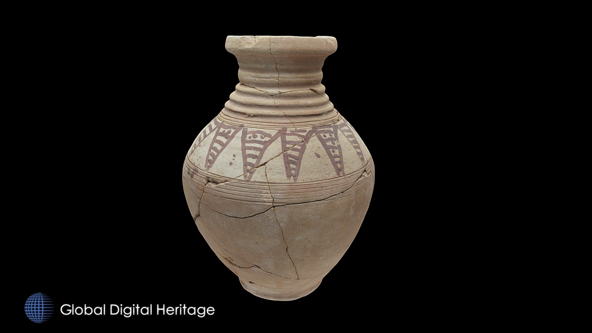 Painted vase, 4th - 3rd C B - Opimized