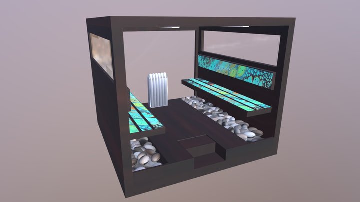 Sauna moderno 3D Model