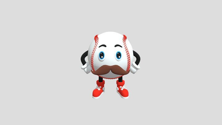 Mr. Baseball 3D Model