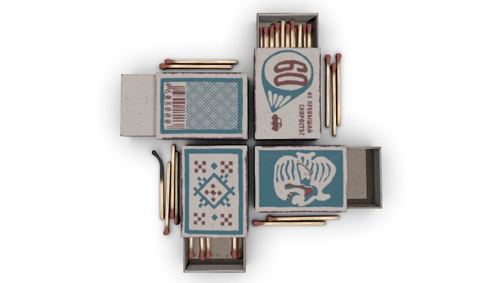 Matches 3D Model