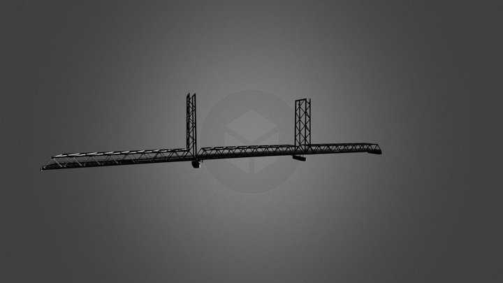 Memorial Bridge Model 3D Model