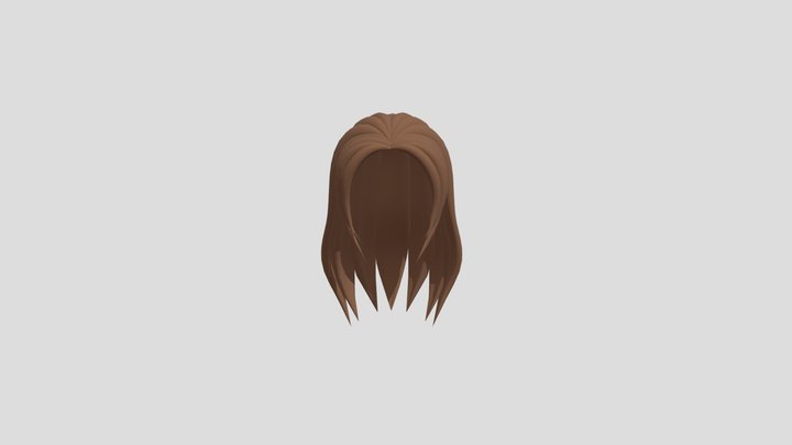 Anime Hair 3D Model