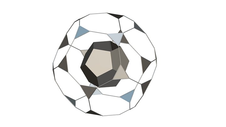 expansion of the dodecahedron's edges 3D Model