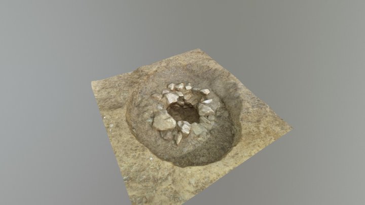 Puits Margelle dégagée 3D Model