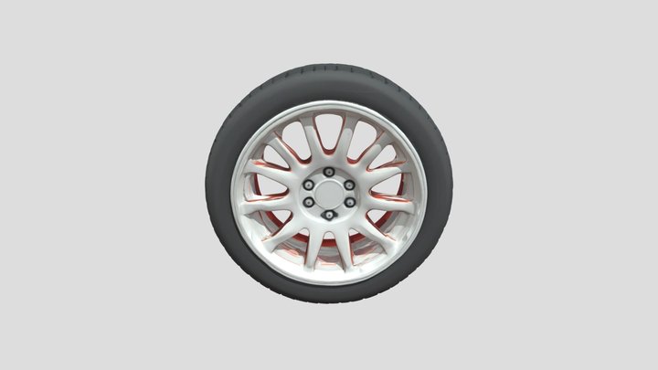 Car tuner wheel 3D Model