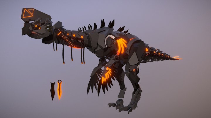 Oviraptor Rig Progress 3D Model