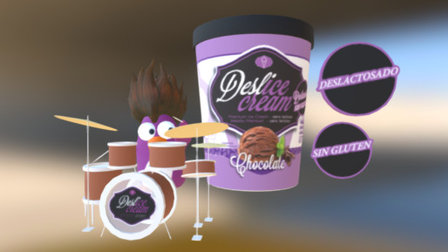 Deslice Cream de CHOCOLATE — Sketchfab embed 3D viewer