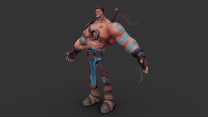 Warrior_Low_30900T 3D Model