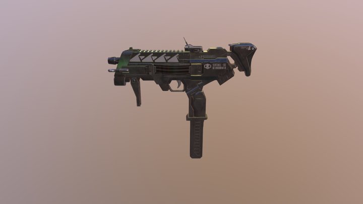 sentinel gun 3D Model