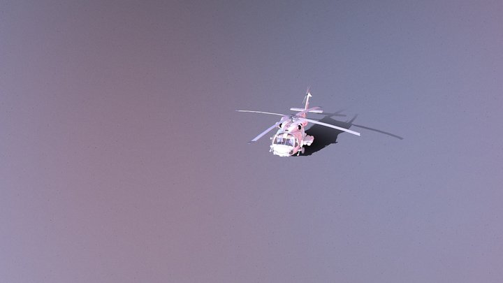 Sea Hawk helicopter 3D Model