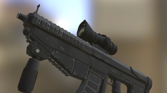 M22A1 Combat Rifle 3D Model