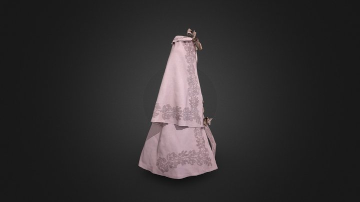 Double-layered Victorian cape 3D Model