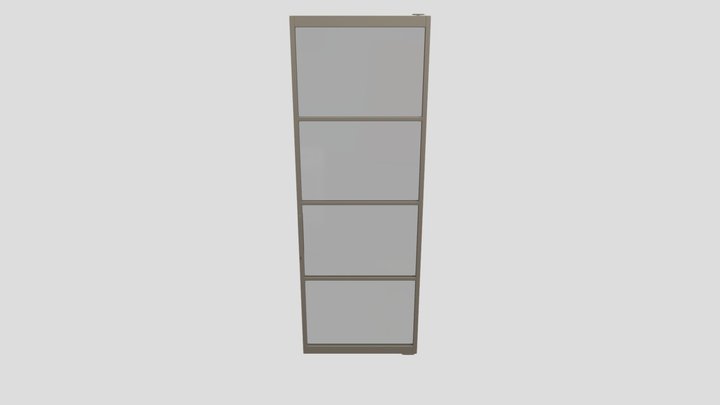 Enkele_ Taatsdeur_ Taupe 3D Model