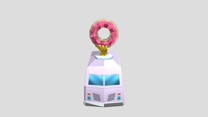 Donut Truck - The Simpsons Hit & Run 3D Model