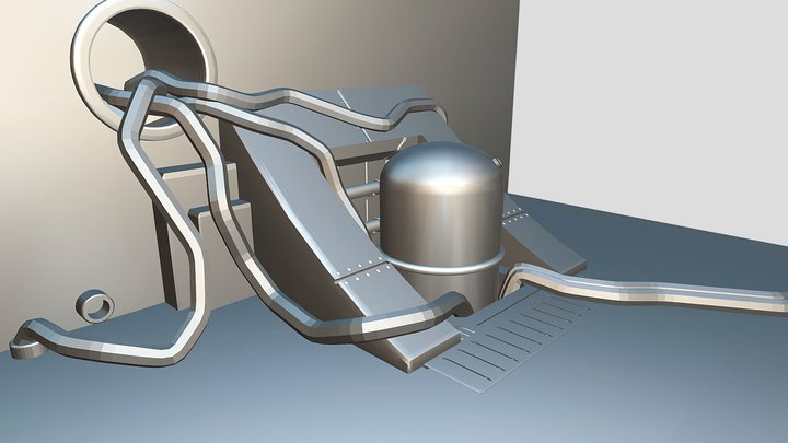 Steam Engine Prop 3D Model