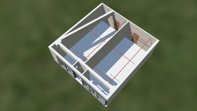 万达b座1210-1211 3D Model