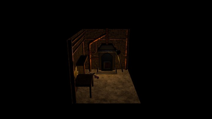 Nightmare on Elm Street - Diorama (Boiler Room) 3D Model