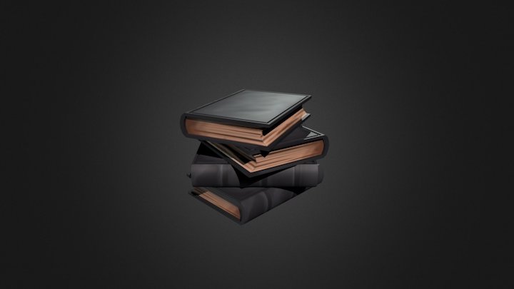 Stylized Books 3D Model
